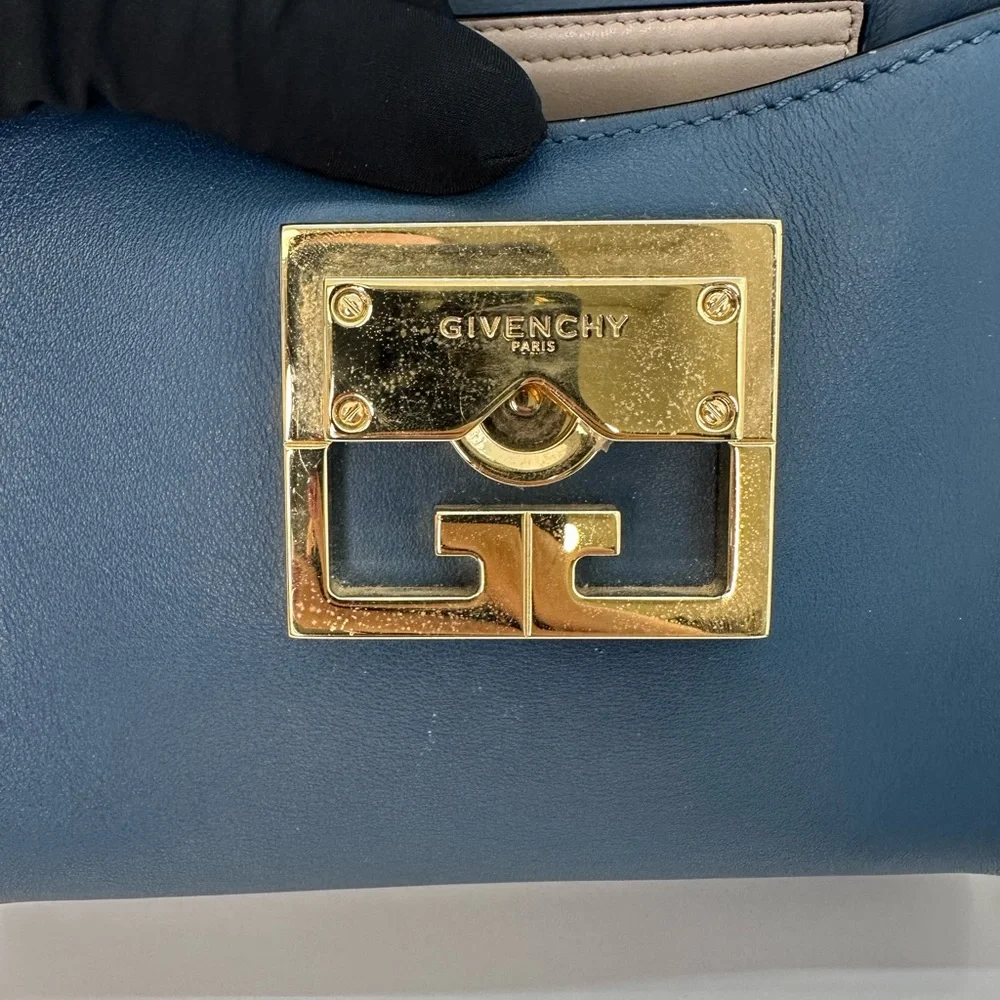 Sold❌Givenchy Blue HOST PICK 🎉and Gold Mini Bag with Structured Design - Picture 12 of 15